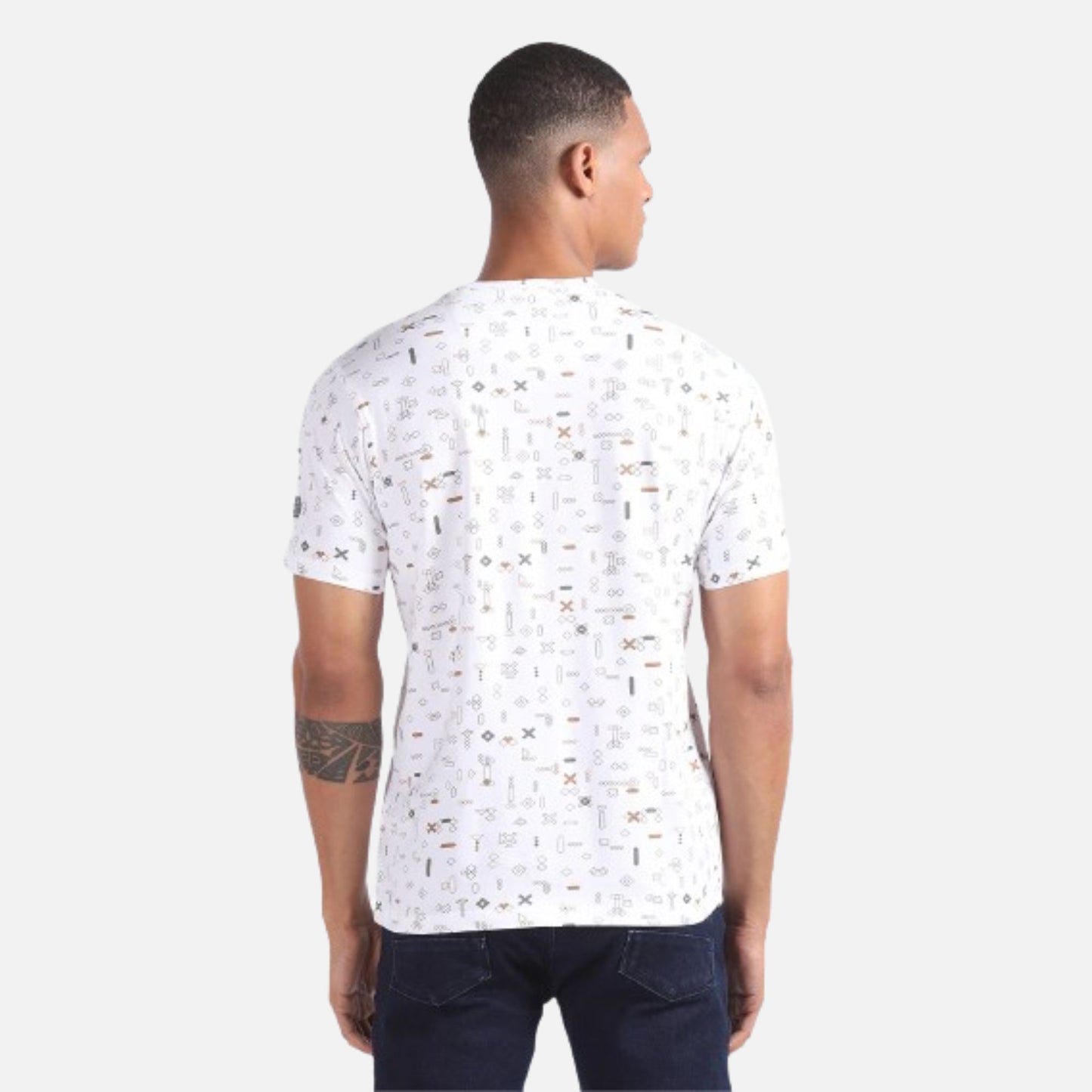 All Over Print Cotton T-Shirt