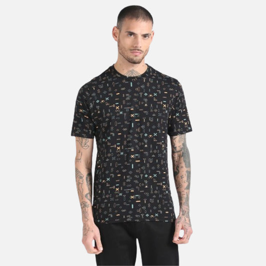 All Over Print Cotton T-Shirt