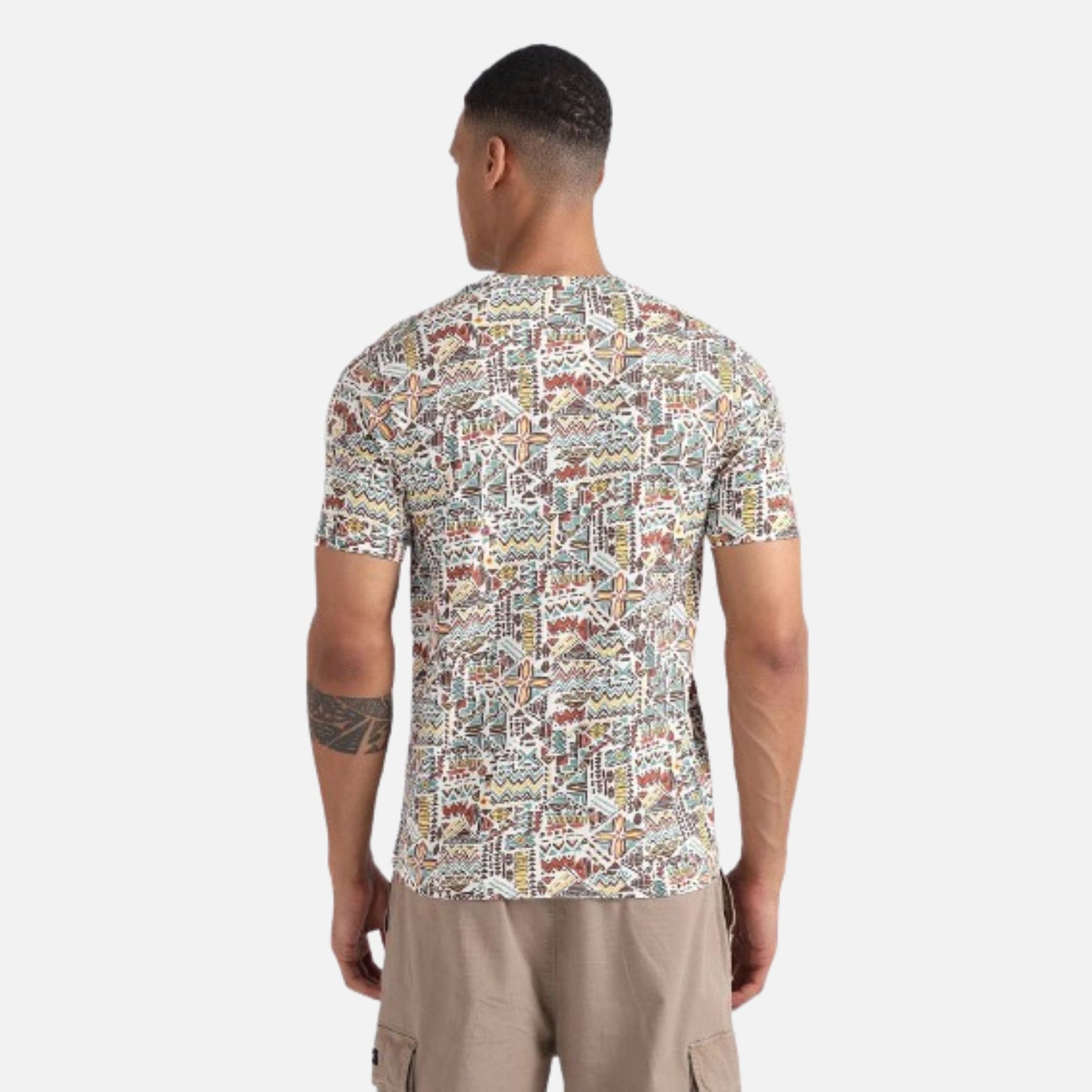 All Over Print Cotton T-Shirt