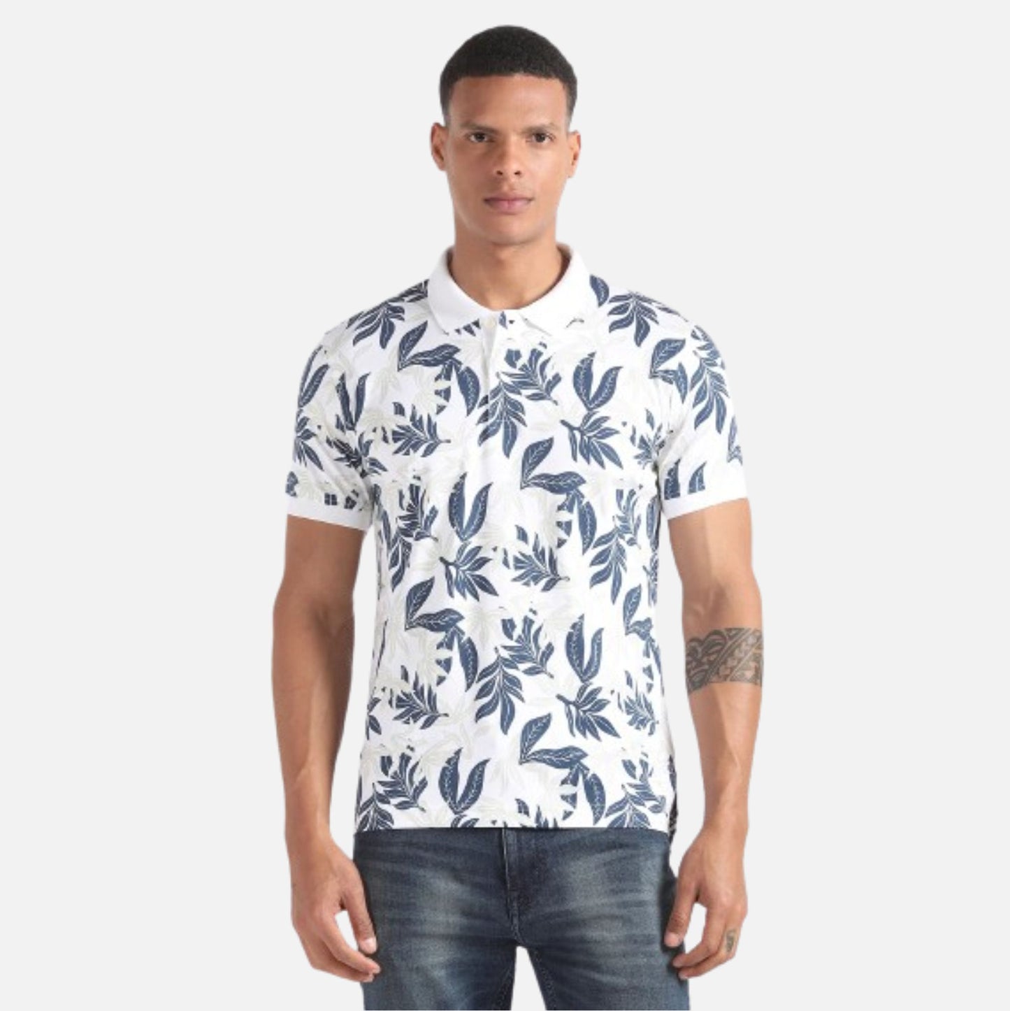 Mercerised Tropical Polo Shirt