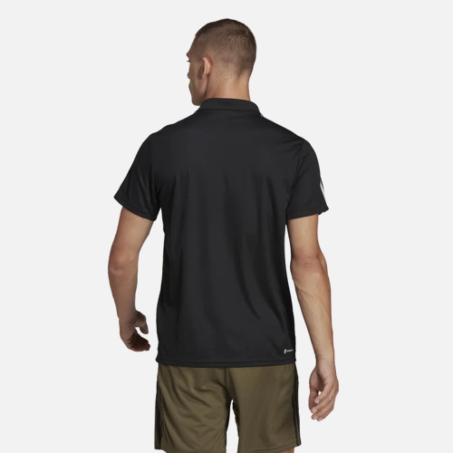 TRAIN ESSENTIALS PIQUÉ 3-STRIPES TRAINING POLO SHIRT