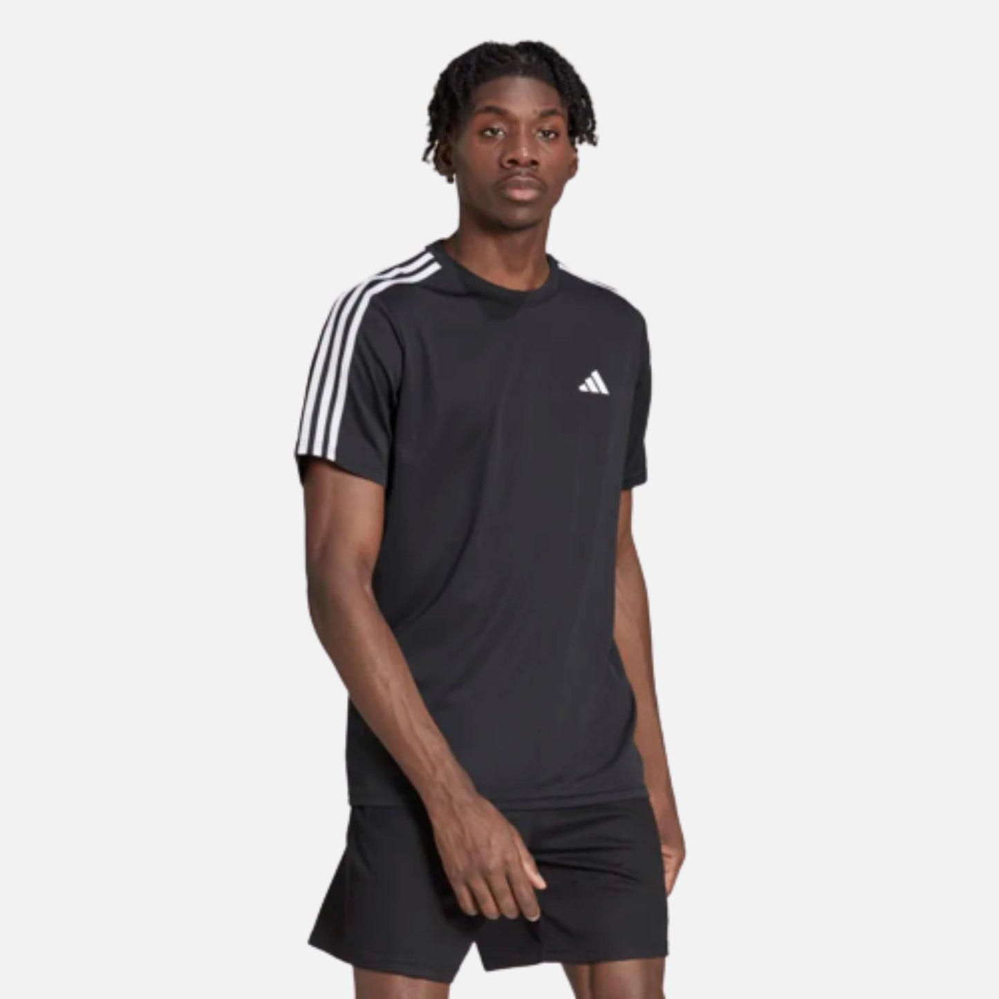 TRAIN ESSENTIALS 3-STRIPES TRAINING TEE