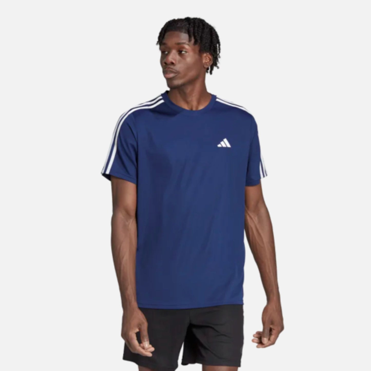 TRAIN ESSENTIALS 3-STRIPES TRAINING TEE