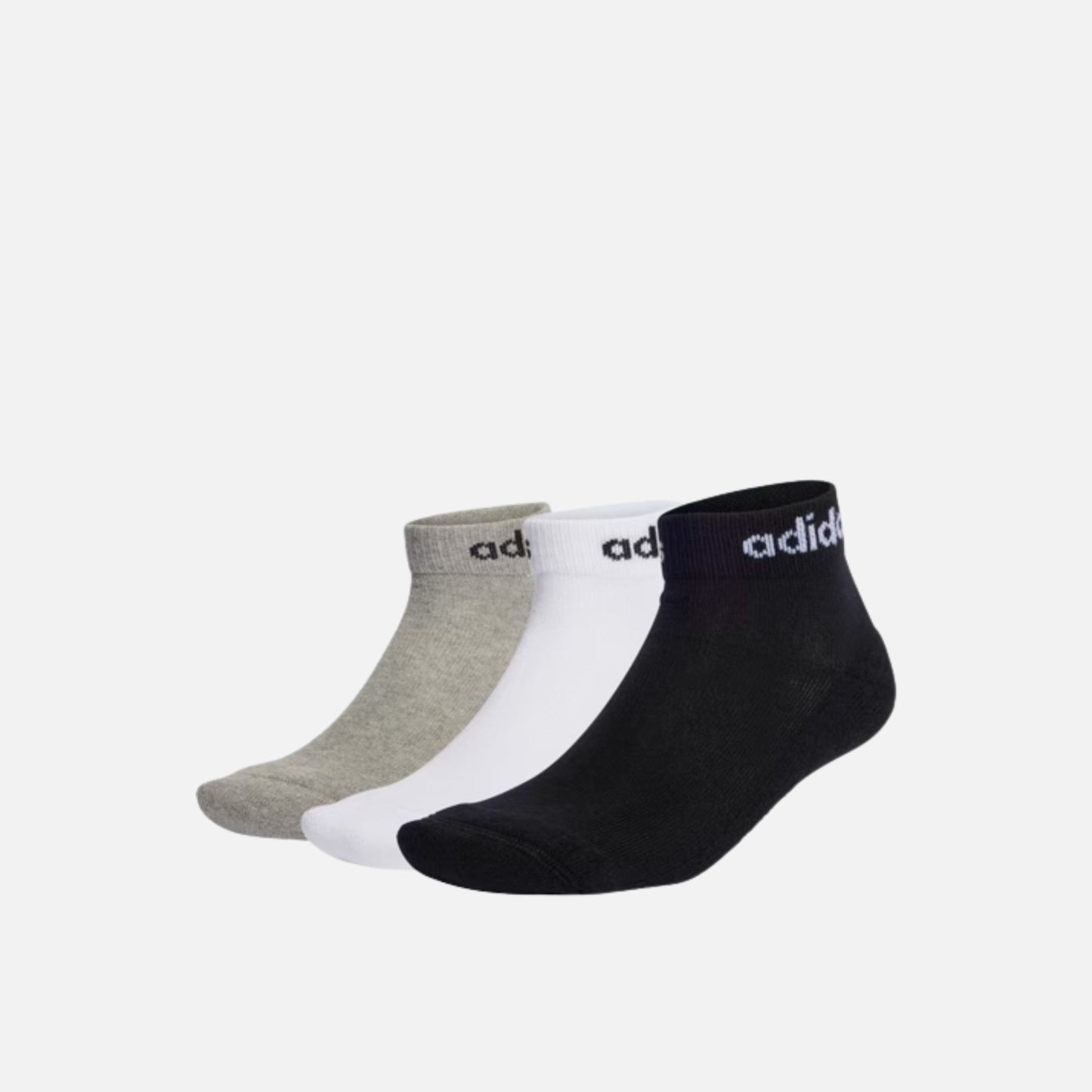 LINEAR ANKLE CUSHIONED SOCKS 3 PAIRS