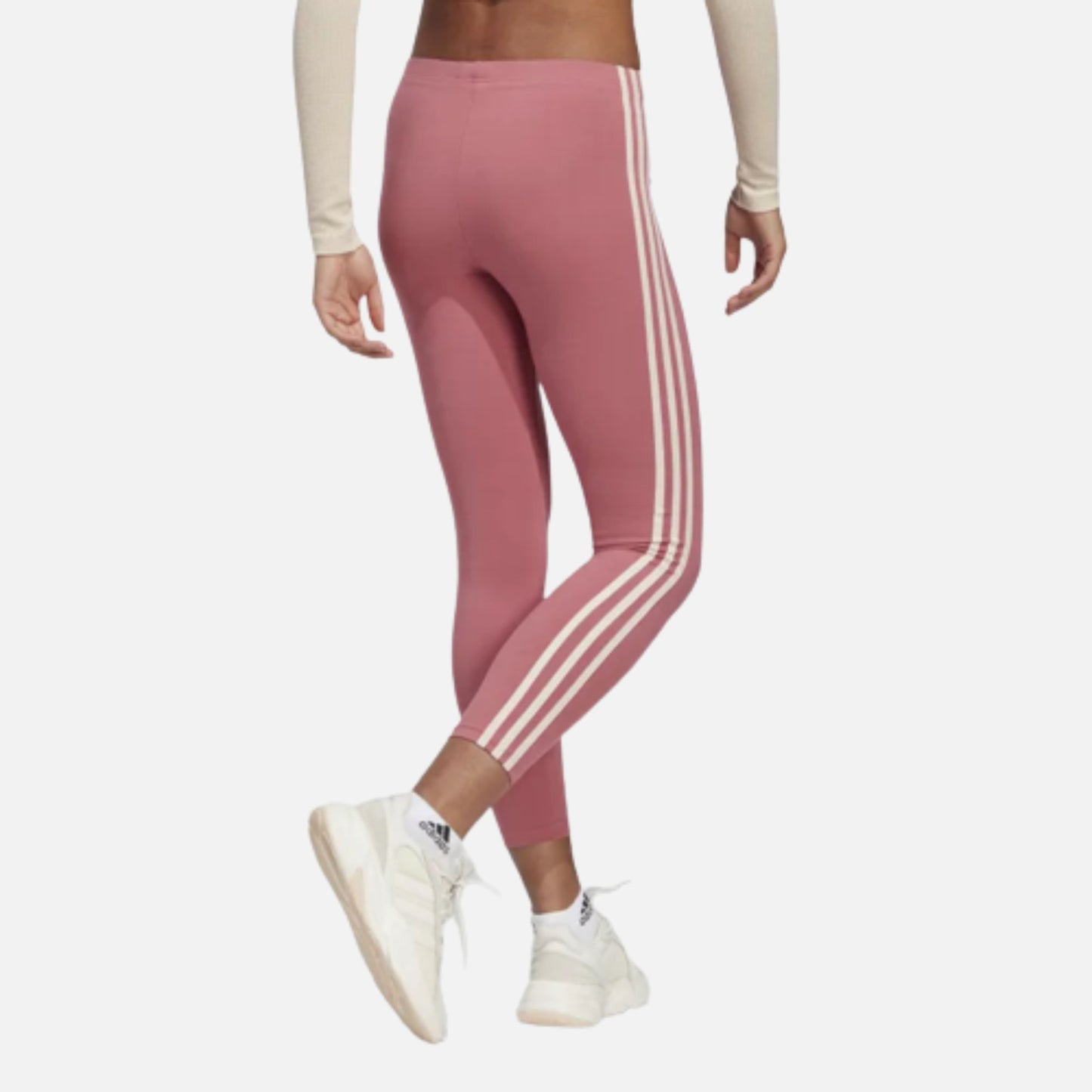 ESSENTIALS 3-STRIPES HIGH-WAISTED SINGLE JERSEY LEGGINGS