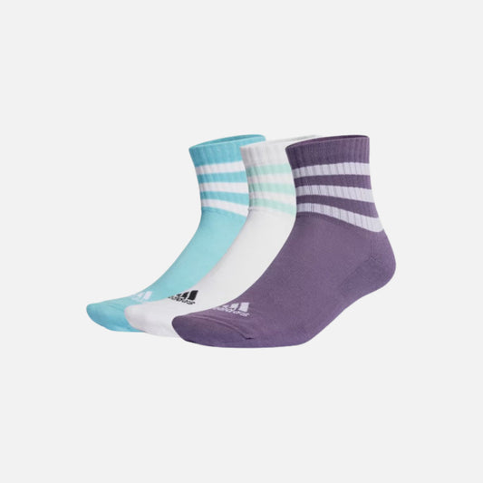 3-STRIPES CUSHIONED SPORTSWEAR MID-CUT SOCKS 3 PAIRS