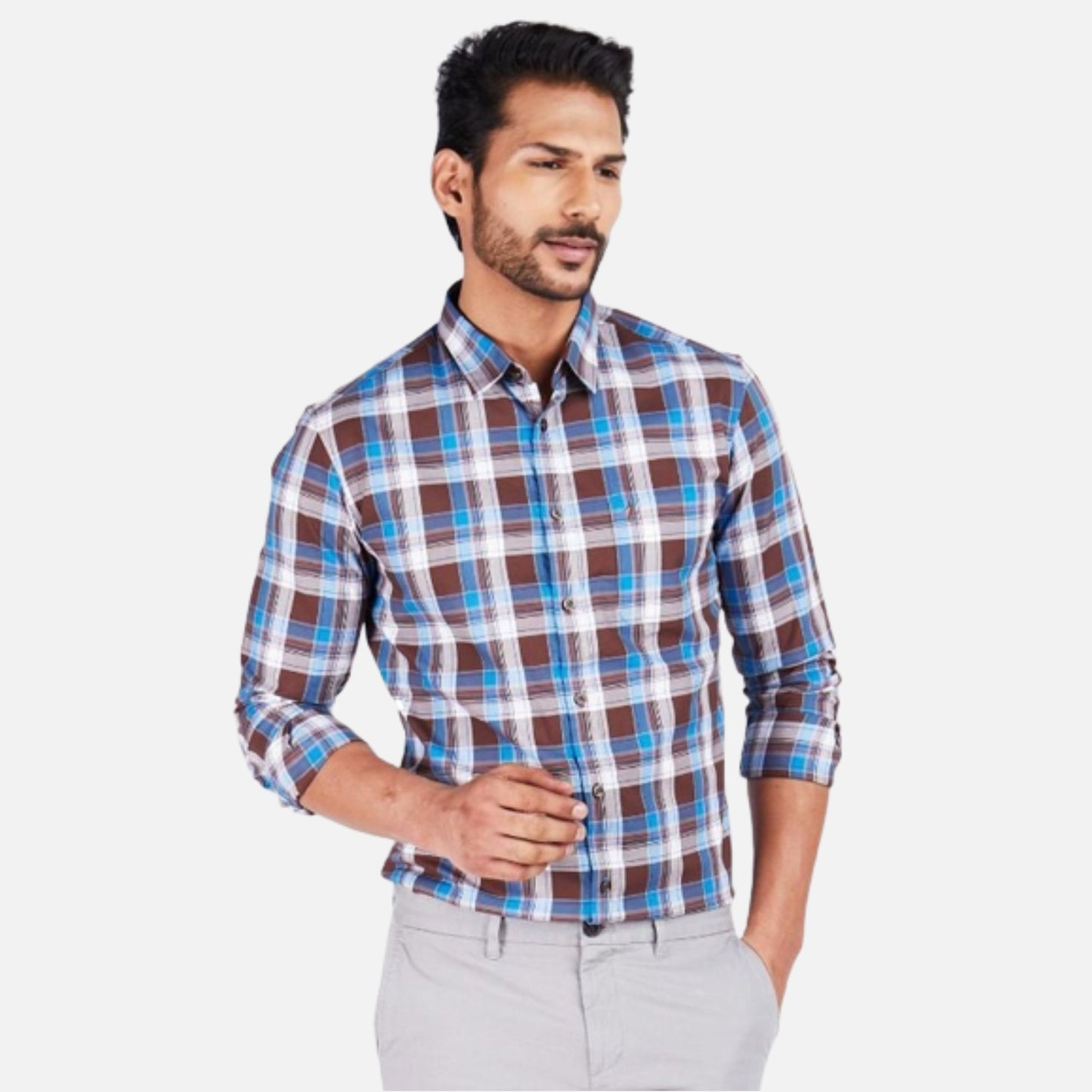 Checked Full Sleeve Cotton Shirt