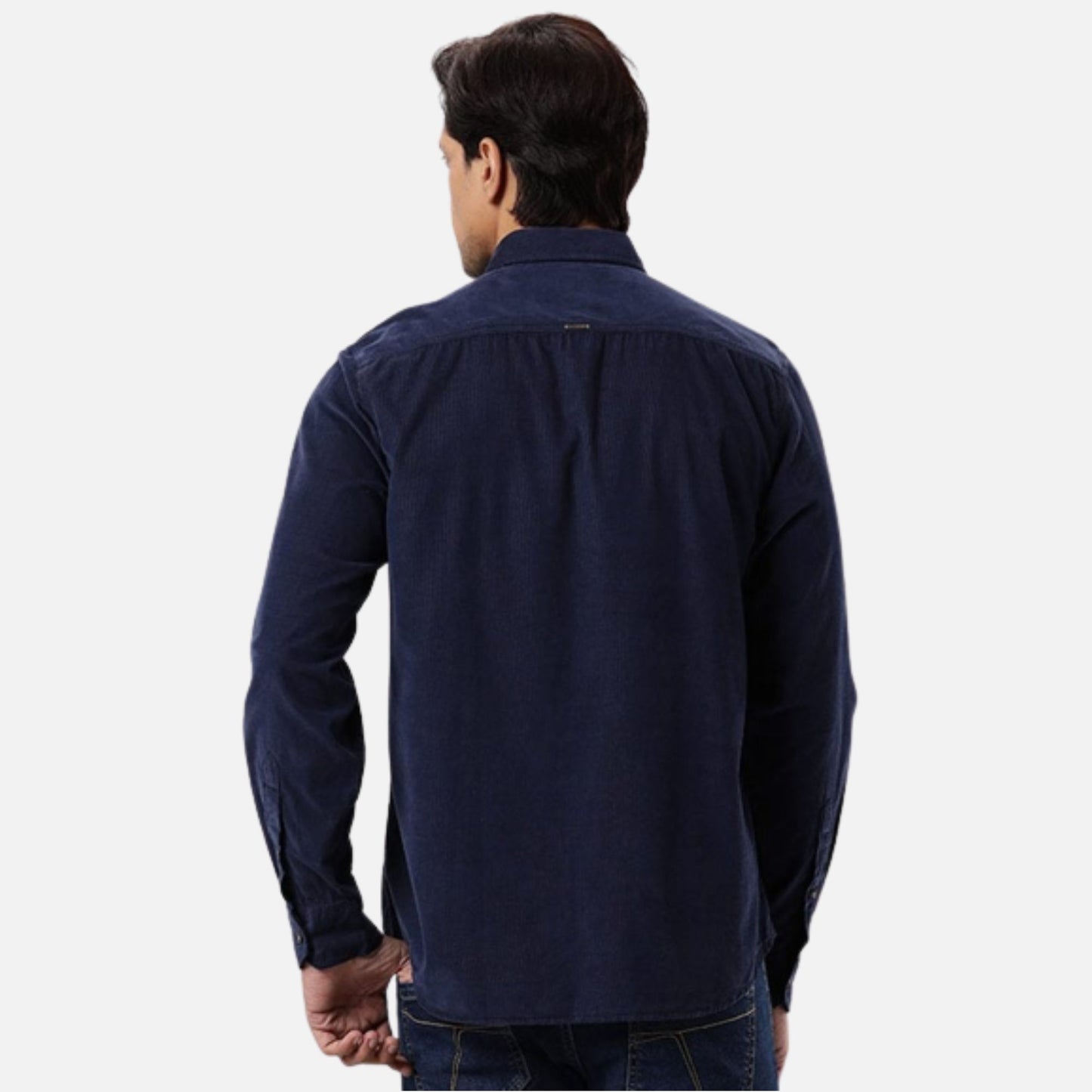 Solid Full Sleeve Cotton Blend Shirt