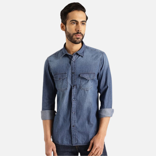 Solid Full Sleeve Cotton Shirt