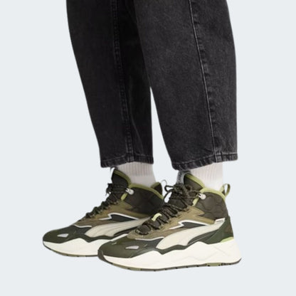 Dark Olive RS-X Hi Unisex Sneakers