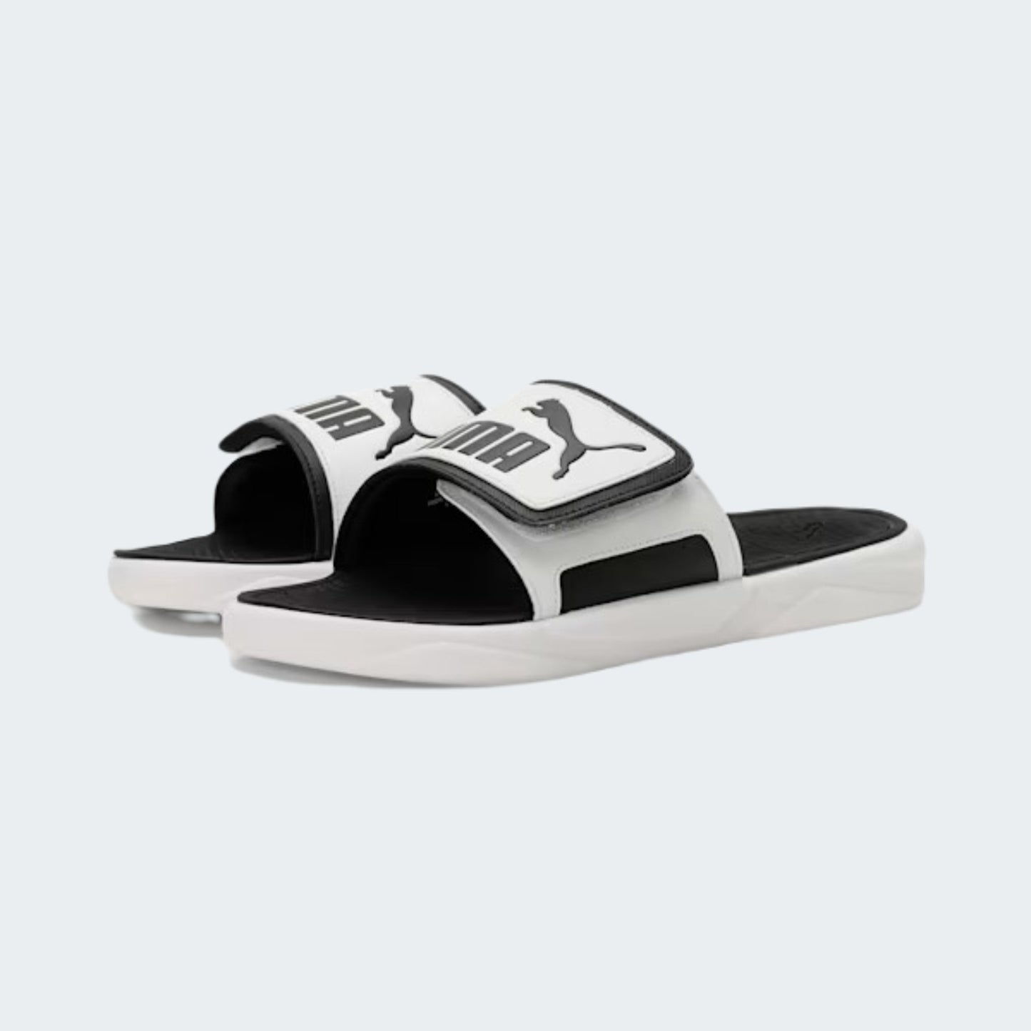 White & Black Royalcat Comfort Unisex Slides