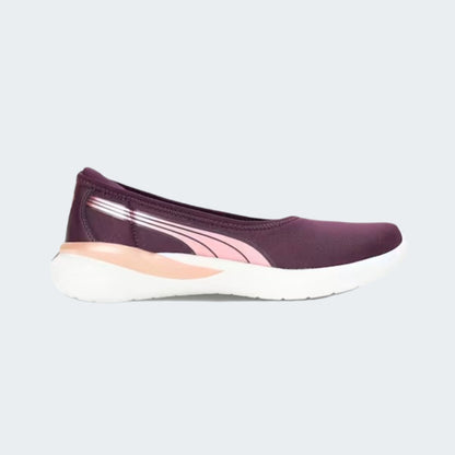 Midnight Plum Puma Evelyn Softride Women's Ballerinas