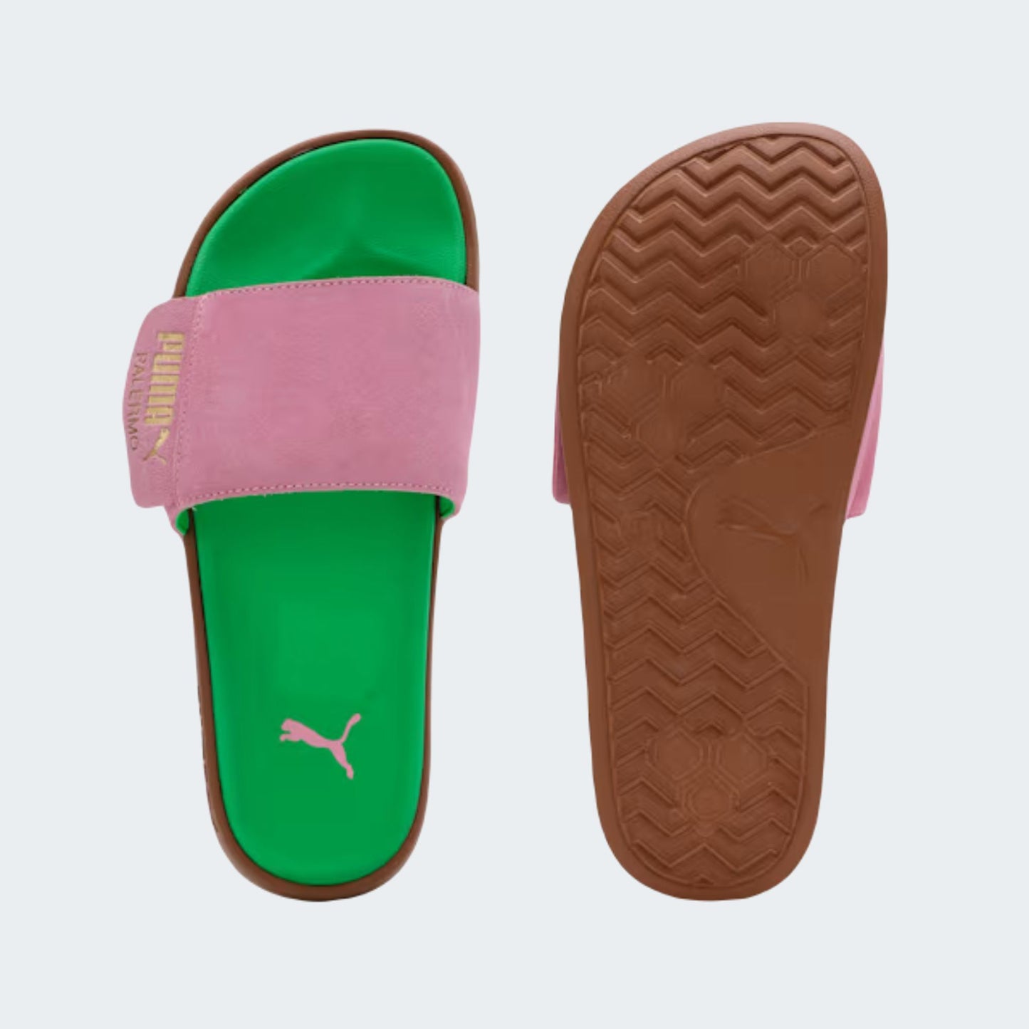 Pink Delight & Green Gum Leadcat 2.0 Palermo Foil Unisex Slides