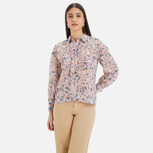 Frill Detailed Embroidered Shirt