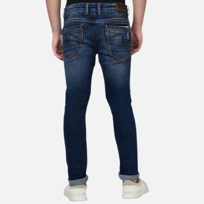 Low Rise Slim Fit Blue Jeans