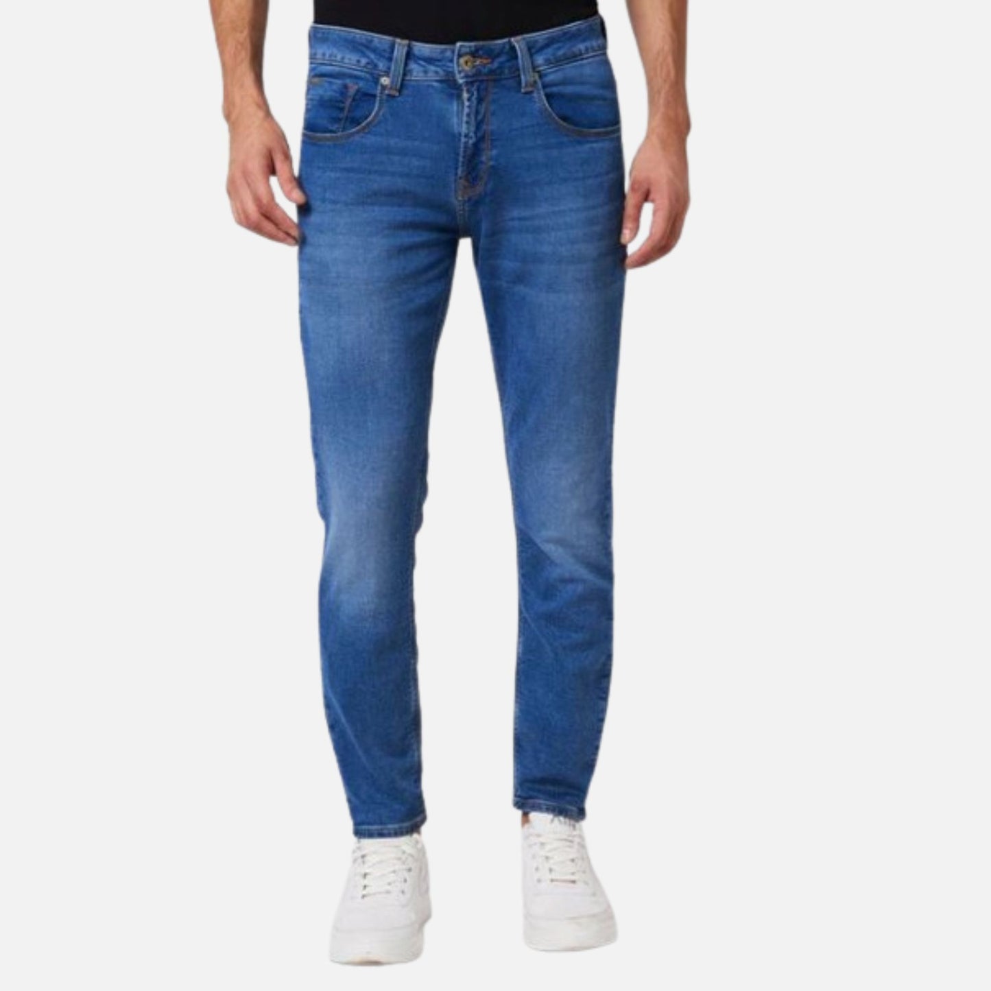 Mid Rise Slim Fit Blue Jeans