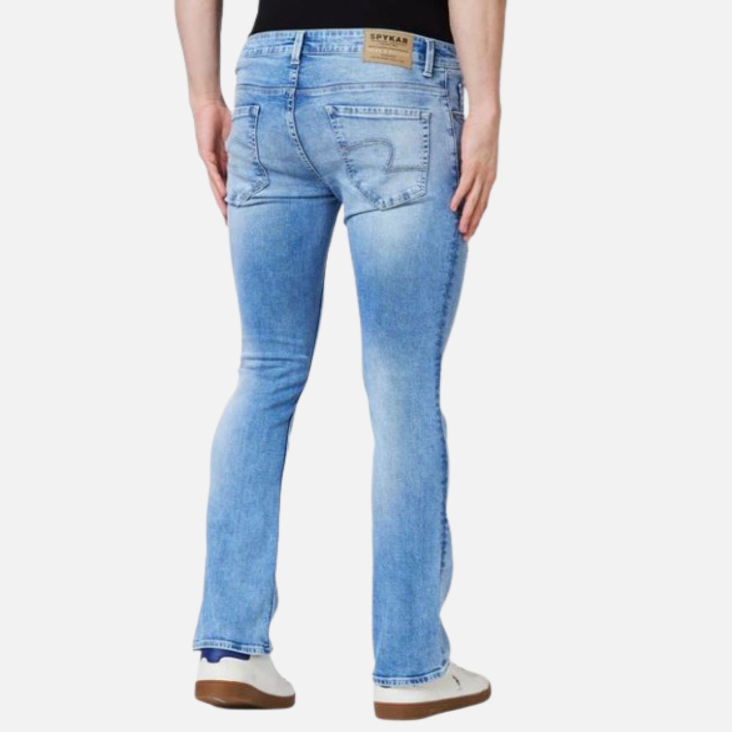 Mid Rise Bootcut Blue Jeans