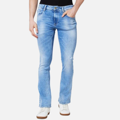 Mid Rise Bootcut Blue Jeans