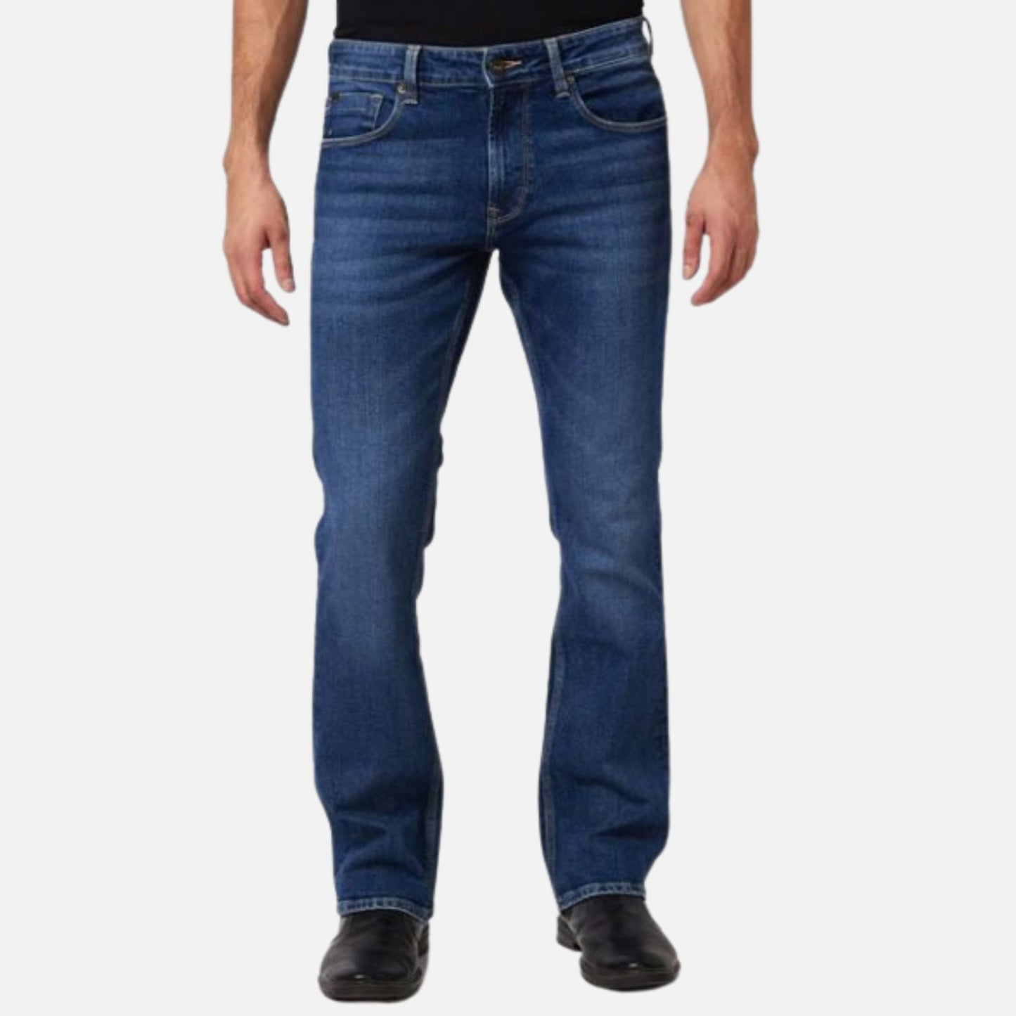 Mid Rise Bootcut Fit Blue Jeans