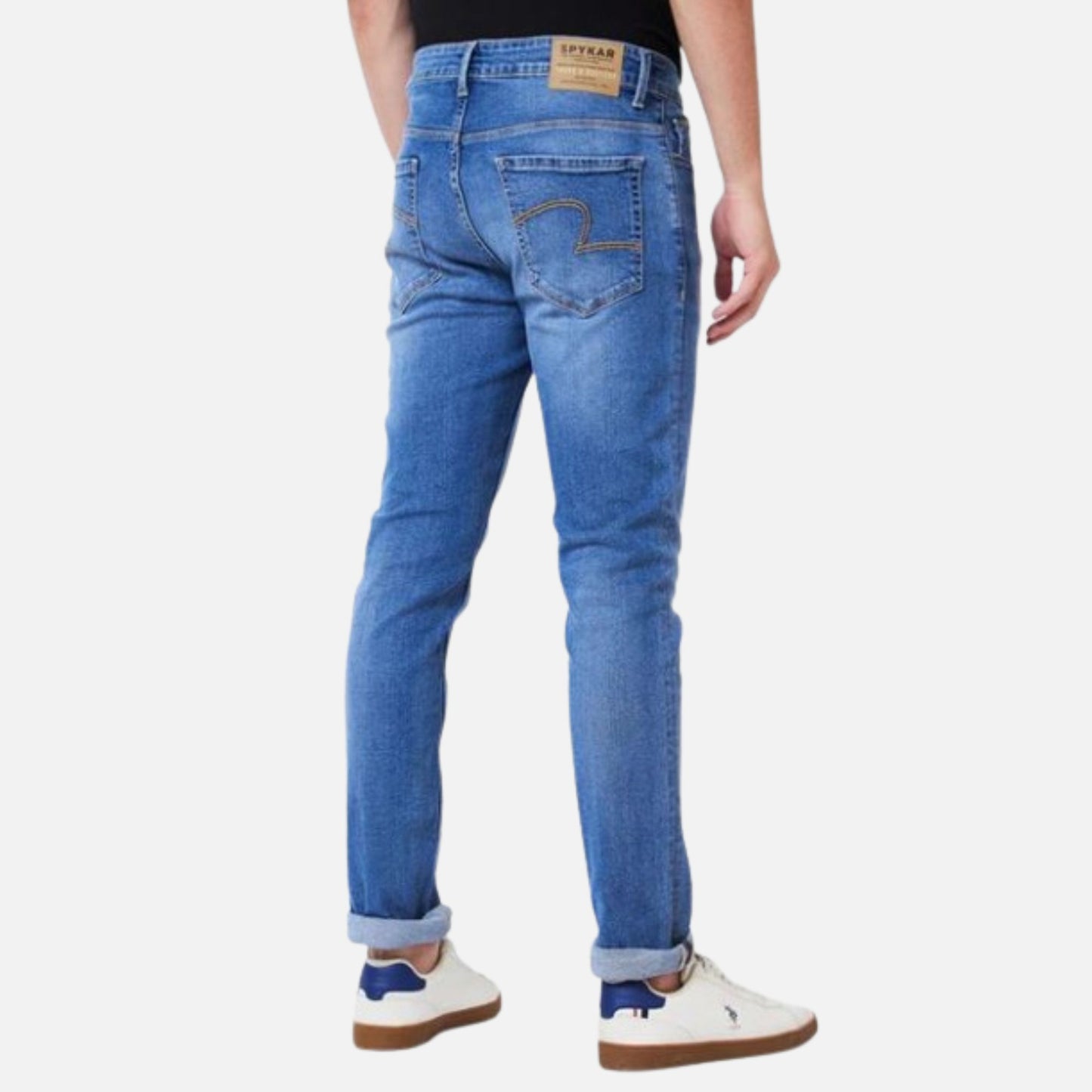 Mid Rise Comfort Fit Blue Jeans