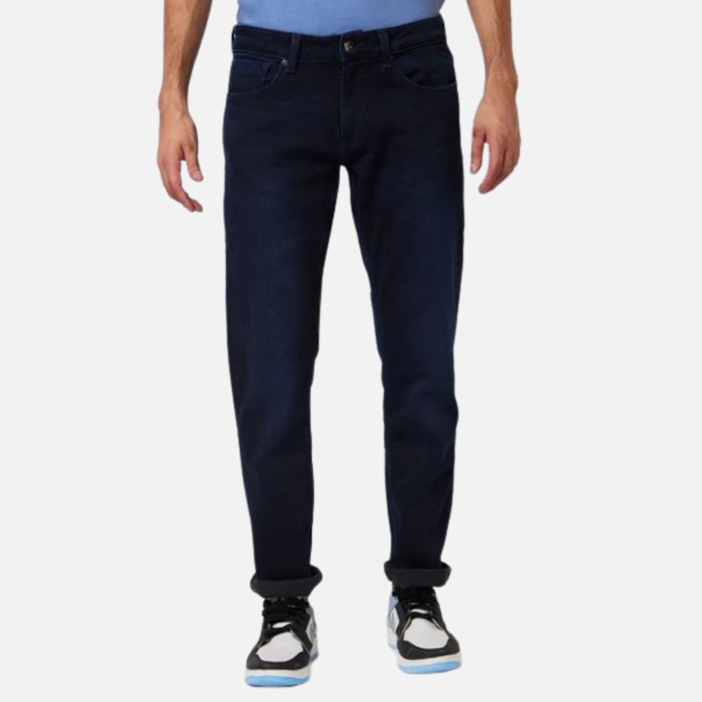 Mid Rise Regular Fit Blue Jeans