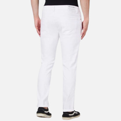 Mid Rise Regular Fit White Jeans