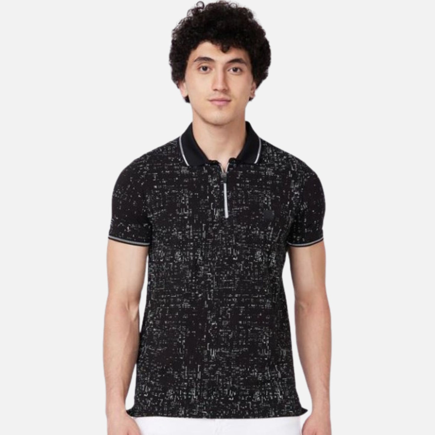 SLIM FIT Black Polo T-shirt