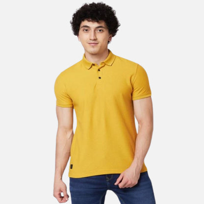 SLIM FIT Yellow Polo T-shirt