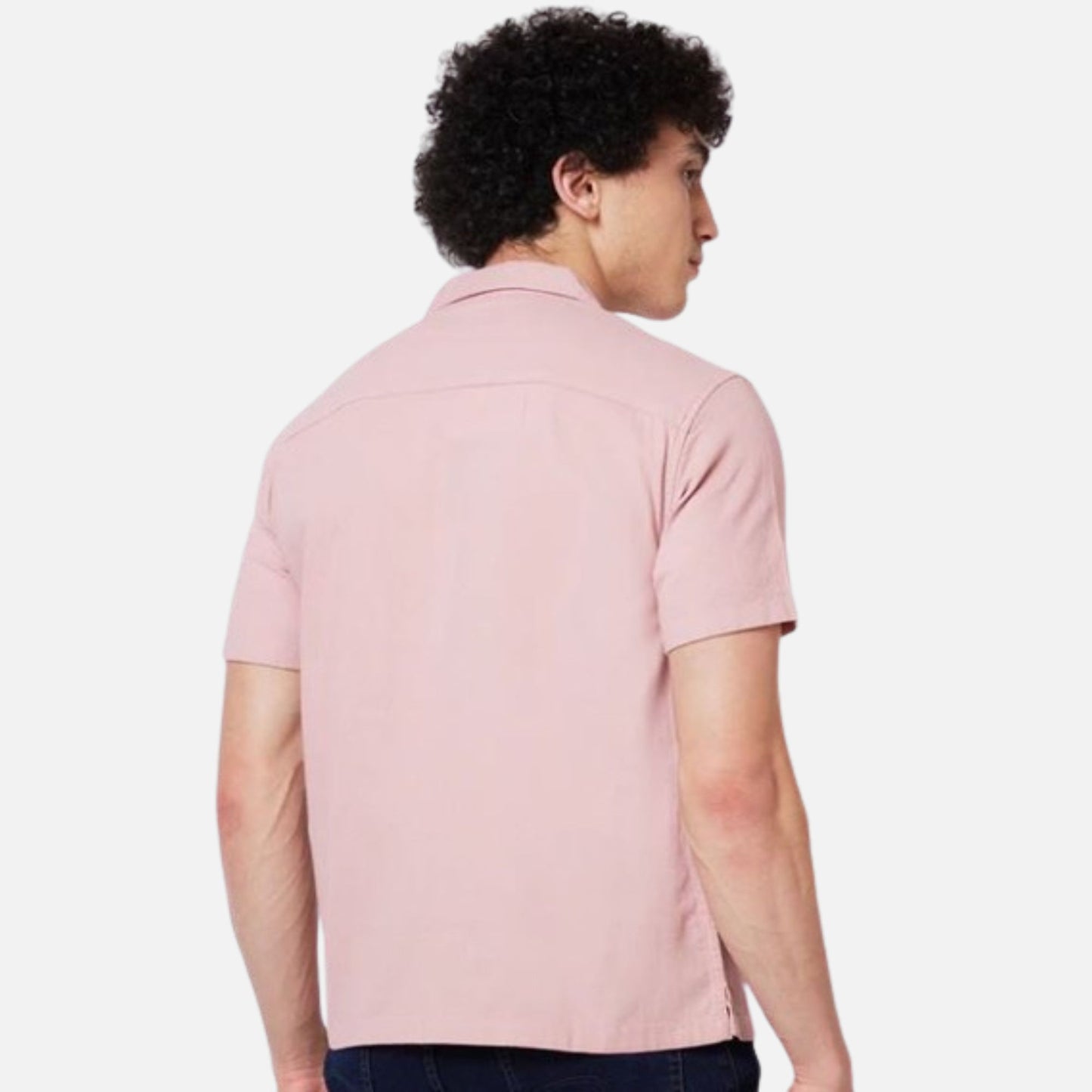 Pink SOLID HALF SLEEVE Shirt