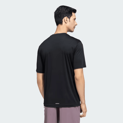 Black Poly Mesh T