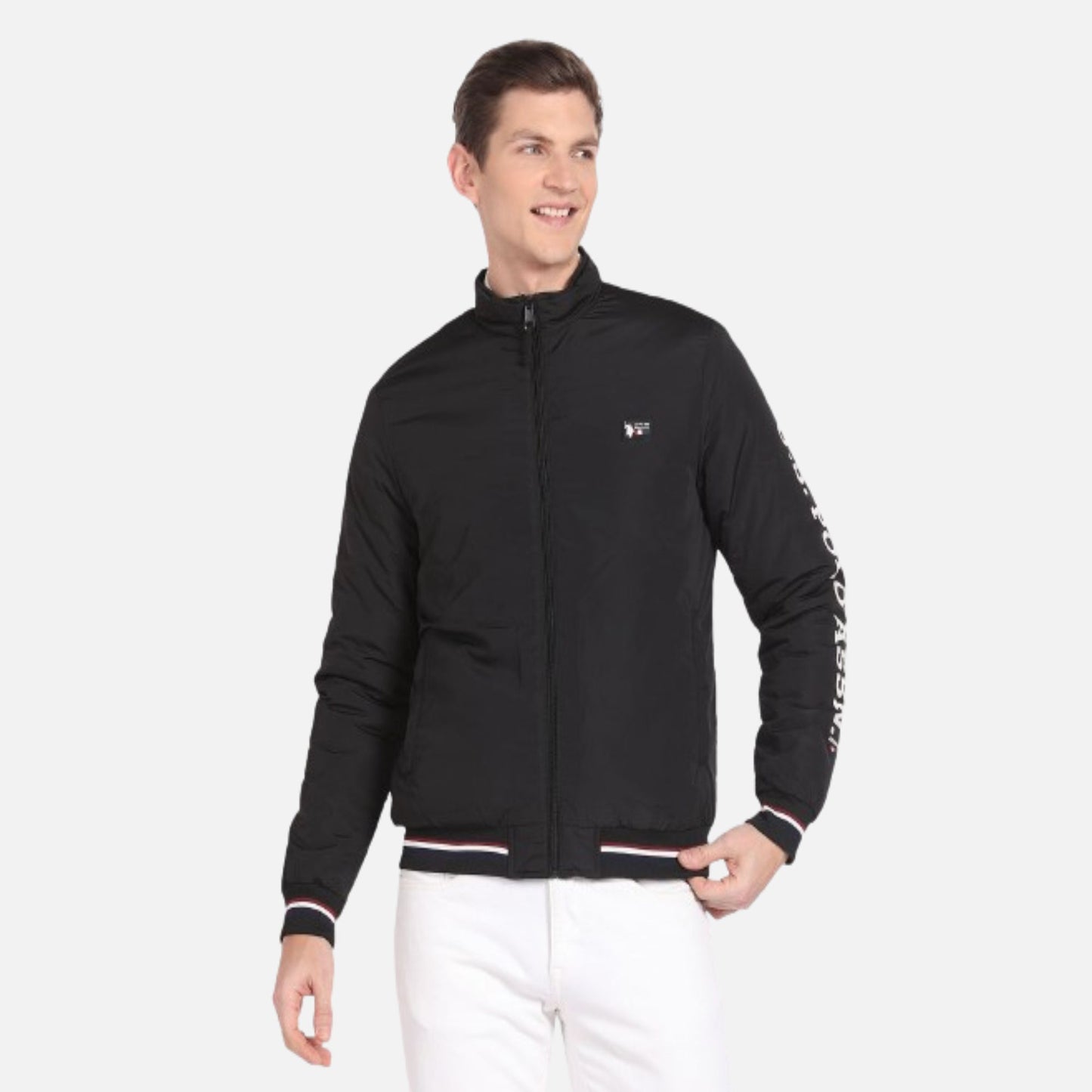 High Neck Solid Jacket