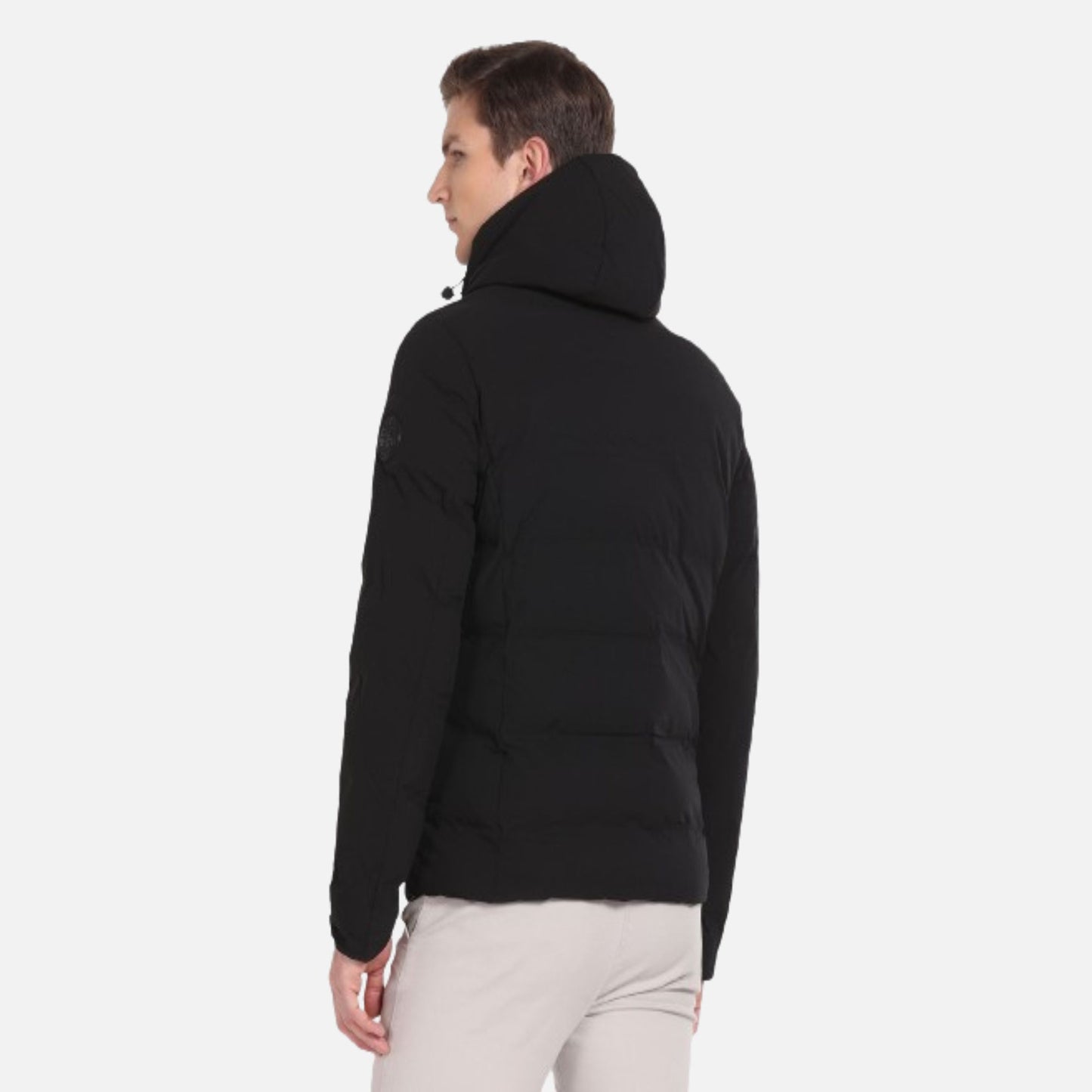 High Neck Solid Puffer Jacket