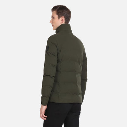 High Neck Solid Puffer Jacket