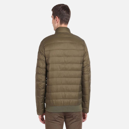 High Neck Solid Puffer Jacket