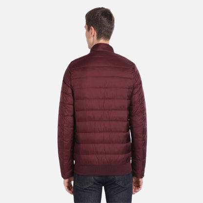 High Neck Solid Puffer Jacket