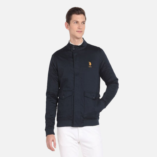 High Neck Solid Jacket