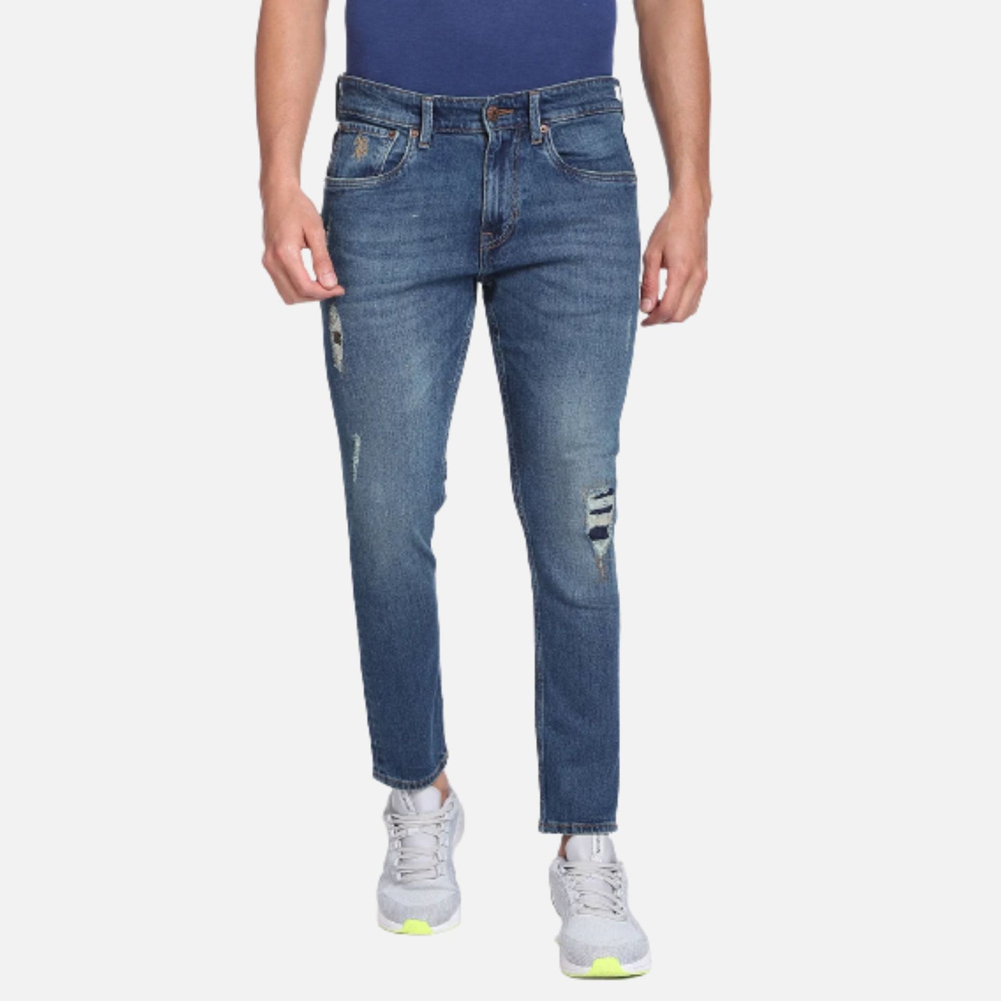 Brandon Slim Tapered Mid Rise Jeans