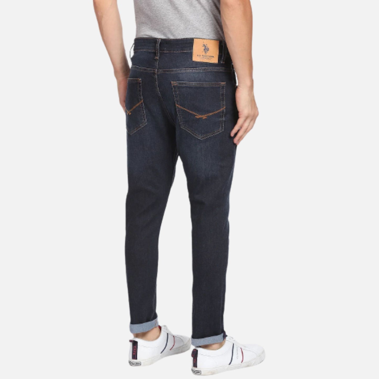 Henry Tapered Cropped Mid Rise Jeans