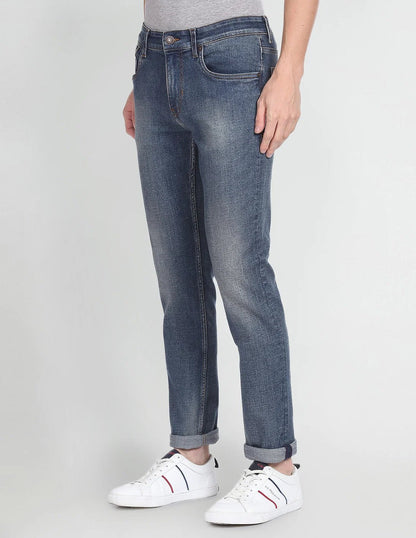 Mid Rise Brandon Slim Tapered Jeans