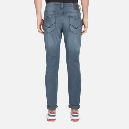 Stone Wash Slim Tapered Fit Jeans