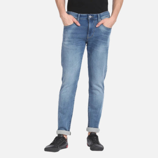 Mid Rise Brandon Slim Tapered Fit Jeans