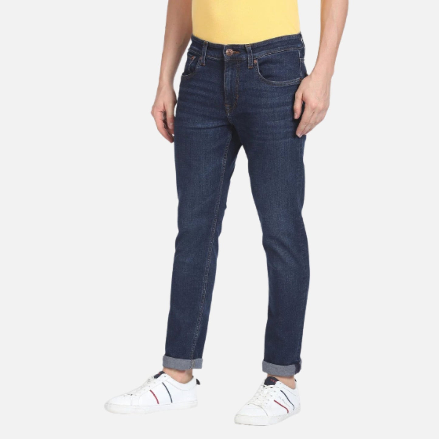 Mid Rise Brandon Slim Tapered Fit Jeans