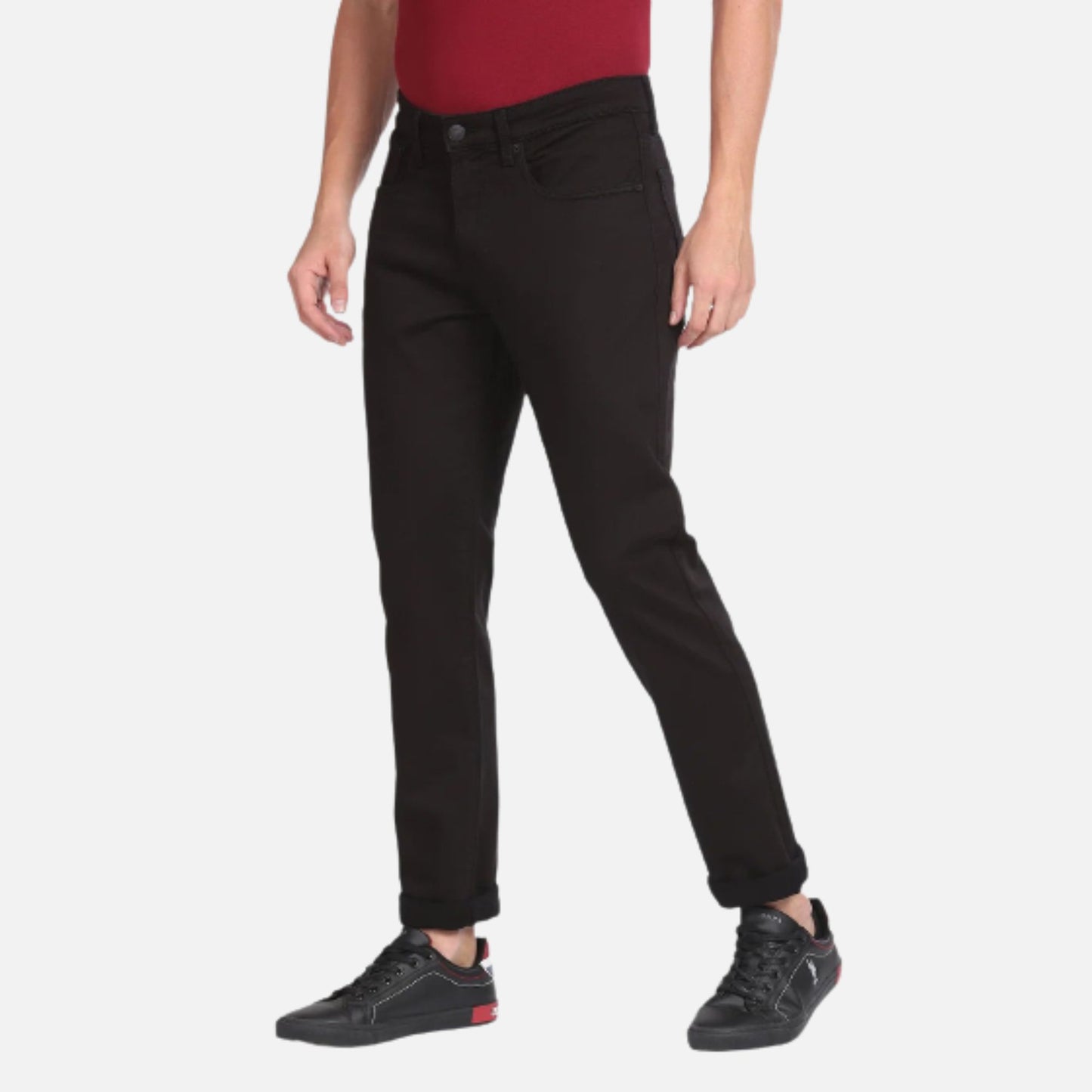 Mid Rise Brandon Slim Tapered Jeans