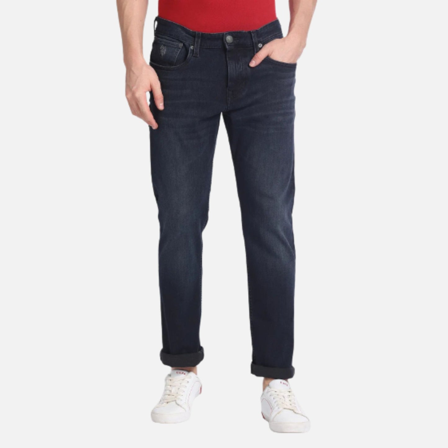 Brandon Slim Tapered Whiskered Jeans