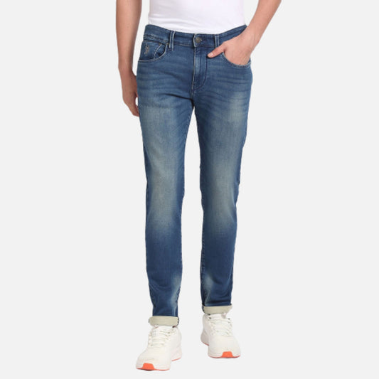 Brandon Slim Tapered Fit Blue Jeans