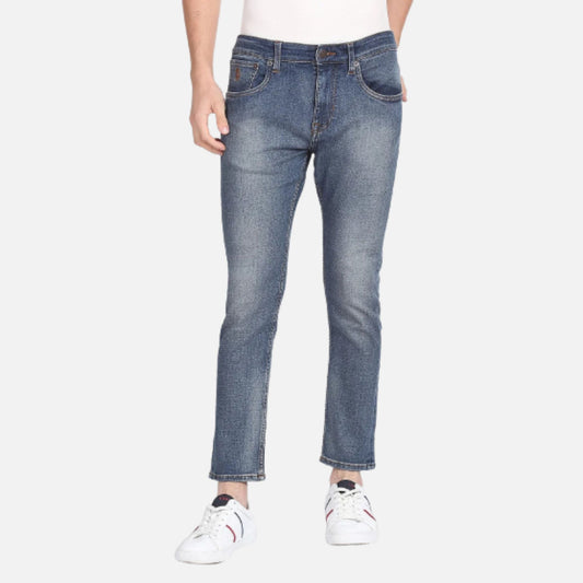 Mid Rise Henry Cropped Jeans