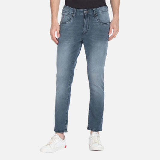 Henry Cropped Stone Wash Jeans