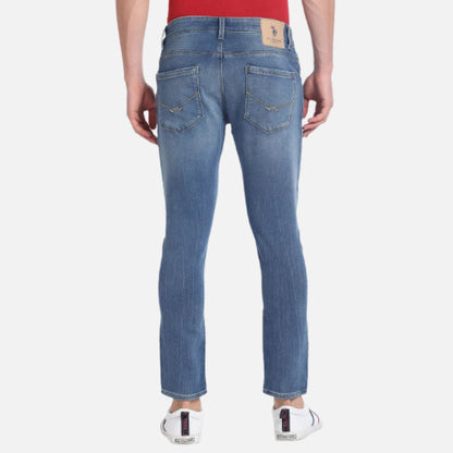 Henry Cropped Stone Wash JeansQ