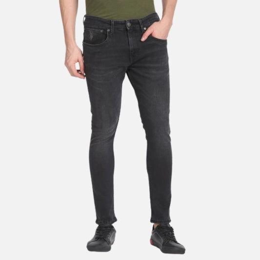 Mid Rise Henry Cropped Fit Jeans