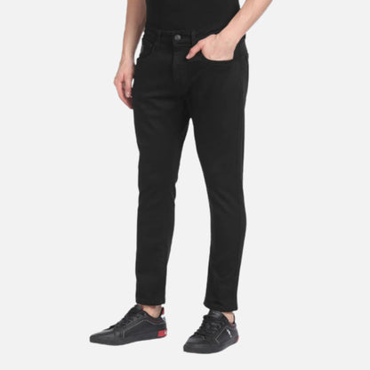 Mid Rise Henry Cropped Fit Jeans